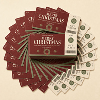 Billets-cadeaux personnalisés en papier et papier d'art avec logo découpé à la forme et estampé à chaud pour les promotions de cinémas et parcs d'attractions – Options de forme et de taille personnalisées