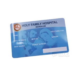 Pemasok Cina Kartu ID Kesehatan Berkilau Print Plastik PVC Kartu Medis Rumah Sakit