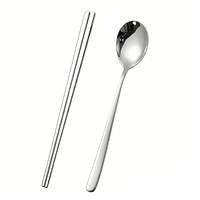 Ensemble de couverts en acier inoxydable de style coréen pour barbecue, restaurant, sushi et usage domestique – Vente en gros