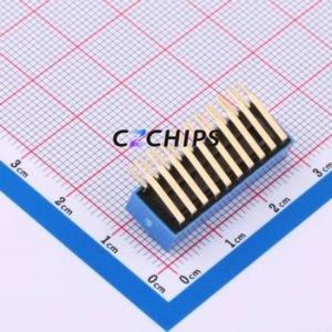 DA-10-B-T DIP Switch Through hole Component (THT),P=2.54mm Switch Piano Key Single Pole Single Throw 10 2.54mm - Product Image 2