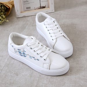 Zapatos de Moda para Mujer, Nuevos, Transpirables, Blancos, con Punta Redonda, Plataforma Gruesa de Esponja, para Otoño/Primavera/Verano/Invierno - Product Image 3