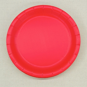 DAMAI - Juego de Vajilla Desechable de Papel Rojo para Fiestas, Platos de Papel de 7 y 9 Pulgadas, Vasos y Servilletas - Product Image 3