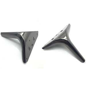 Semi Circular Thickened Three Pronged Furniture <b>Leg</b> Iron Heavy Duty <b>For</b> <b>Sofa</b> Coffee Table Bedside Cabinet TV Stand - Product Image 1