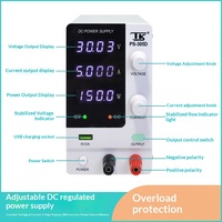 Alimentation électrique régulée CC réglable Tektronix, expérience étudiante, haute précision, 30V 60V 5A 10A, protection contre les surintensités
