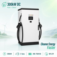 Station de recharge double pour véhicules électriques DC CCS2 murale monophasée nouvelle génération haute puissance