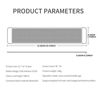 Écran LED 96*20 pour pare-brise de voiture, nouveau, DIY, indicateur lumineux, œil de démon, contrôle à distance par application, animé, décoratif, électronique pour camion