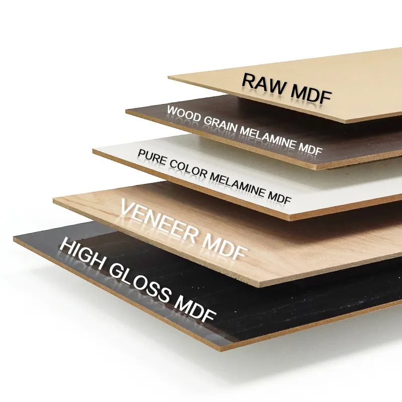 Bán Buôn Tùy Chỉnh 2 Mét 3 Mét Không Thấm Nước Melamine Mdf Nguyên MDF Ban