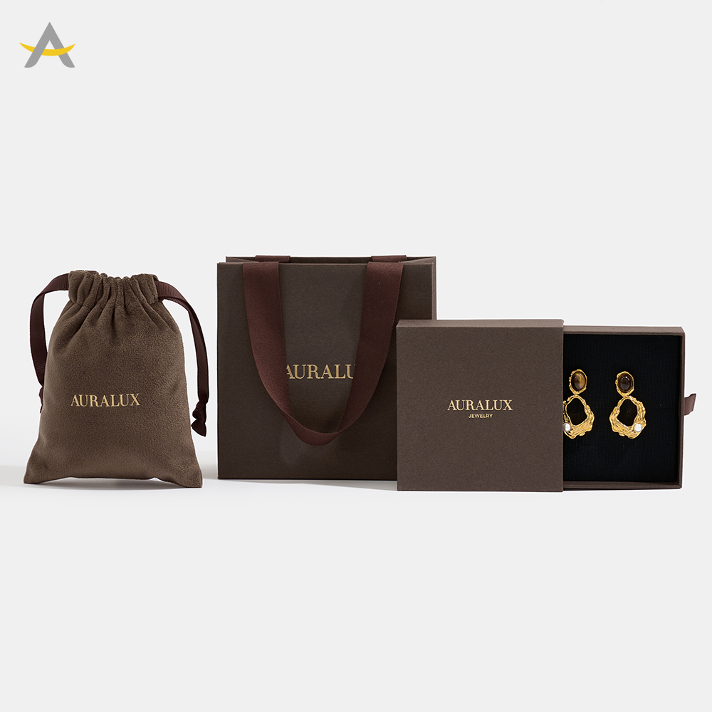 custom logo jewelry pouch