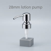 Pompe distributrice vide personnalisée en acier inoxydable 304 brossé et poli pour flacon cosmétique, savon ou lotion