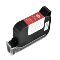 DEMAX Nouvelle cartouche d'encre noire éco-solvant 12,7 mm 42 ml pour codage et marquage industriel, tissus flexibles pour imprimante jet d'encre séchage rapide