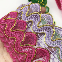 Garniture en dentelle en gros avec broderie exquise pour accessoires vestimentaires DIY