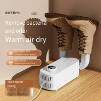 Sèche-chaussures temporisé Portable 220V avec déshumidificateur désodorisant à chauffage rapide chauffe-chaussures rétractable domestique fonction de stérilisation