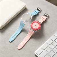 Jettda - Correa de Reloj de Silicona Transparente para Swatc X AP Royal Pop 3 12oclock, Estilo Deportivo