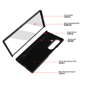 Funda para Samsung <span class=keywords><strong>Galaxy</strong></span> Z Fold 7 [Protector de <span class=keywords><strong>Pantalla</strong></span> Integrado][Protección de Bisagra] Funda Protectora de Cuerpo Completo con Soporte Invisible - Product Image 4