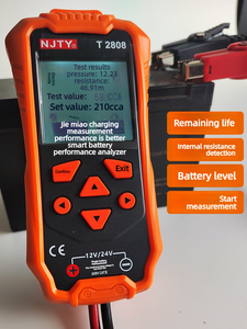 Testeur de santé de batterie NJTY T2808, <span class=keywords><strong>vérificateur</strong></span> de résistance interne, SOH, SOC pour batteries 12V 24V (plomb-aque, GEL, AGM, EFB, Start-Stop) - Product Image 5