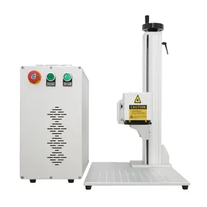 Widely used laser printing machine on metal portable 50w fiber laser marking machine Raycus laser device