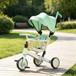 <span class=keywords><strong>Triciclo</strong></span> Infantil de Última Moda con Toldo y Manillar de Empuje, Éxito de Ventas de Fábrica, Apto para Niños y Niñas. Muy Popular - Product Image 6