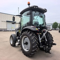Tracteurs agricoles à prix d'usine, 75 CV, 4 roues motrices, cabine, 12F+12R, moteur diesel 4 cylindres