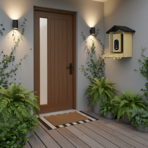 Mangeoire à <span class=keywords><strong>oiseaux</strong></span> intelligente en bambou/bois - Product Image 5