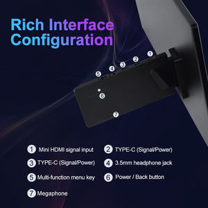 Monitor Portátil de 15.6 Pulgadas con Pantalla Táctil LED 1080P IPS, Cubierta de Vidrio, Interfaz Tipo-C y Altavoz Integrado - Product Image 6