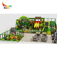 Structure de jeu géante personnalisée de grande taille sur le thème de la jungle, équipement de terrain de jeu intérieur pour centre de divertissement familial