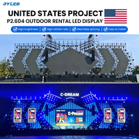 OEM-экраны LED для аренды из алюминиевого сплава с высокой частотой обновления, 500x1000 мм, для выставок, живых выступлений и мероприятий на открытом воздухе