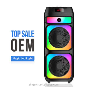 Altavoz Karaoke Portátil DR-1025 con Luz de Llama, Subwoofer de 10 Pulgadas, Resistente al Agua, para Exteriores, con Micrófono Inalámbrico - Product Image 2