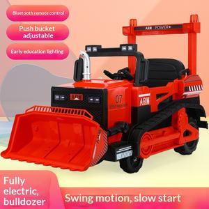 Veicolo Elettrico da Costruzione per Bambini Extra Large in Plastica Unisex Escavatore Bulldozer Cavalcabile Caricatore Giocattolo a Quattro Ruote - Product Image 2