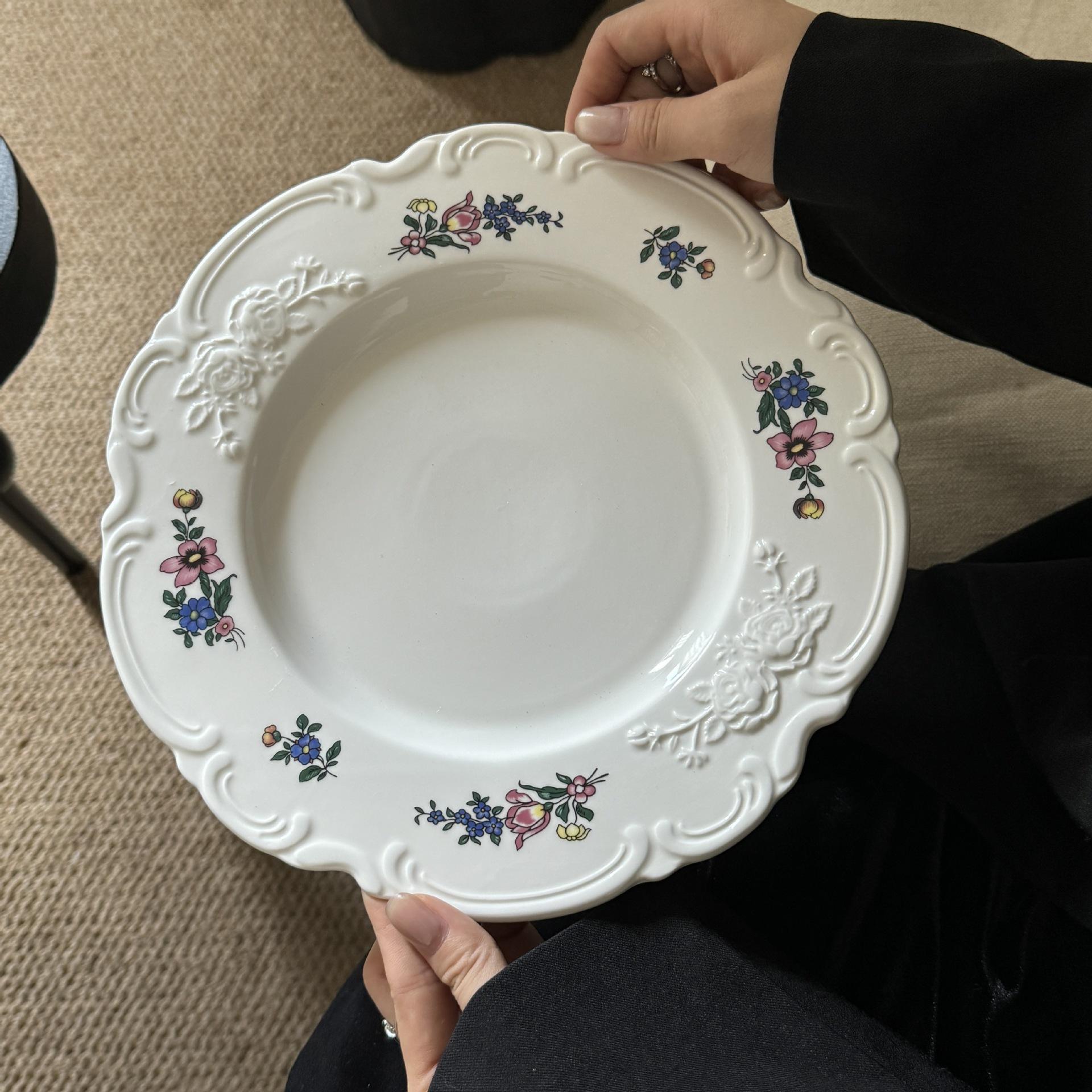 10-inch rose plate 25.5*2.5