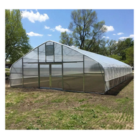 Serre de jardin monopente en PE de grande taille CHOYUEH avec kit de fabrication de ventilation de toit