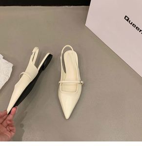 Women Closed Toe Pointed Toe <b>Flat</b> Shoes 2026 Spring Summer Niche Temperament All Match Comfortable Fairy Daily <b>Sandals</b> - Product Image 3