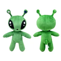 Peluches Alien Vertes Kawaii AFTONSPARV 15/34CM, Jouets en Peluche Mignons et Doux, Poupées de Dessins Animés Anime Unisexe 14+ pour Anniversaire d'Enfant Noël