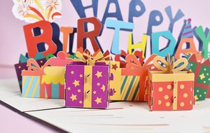 การ์ดเชิญวันเกิดแบบป๊อปอัพ 3 มิติ ขายส่งจำนวนมาก พร้อมซองจดหมาย พิมพ์ UV บนกระดาษเคลือบอย่างดี - Product Image 5