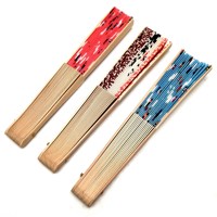 Nouveauté Éventail Pliant en Bois et Bambou avec Logo Personnalisé Imprimé – Vente en Gros