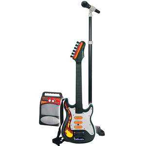 Trẻ Em Nhựa Siêu Sao Nhạc Cụ Phát Triển Giáo Dục Guitar Microphone Đồ Chơi Điện Tử - Product Image 1