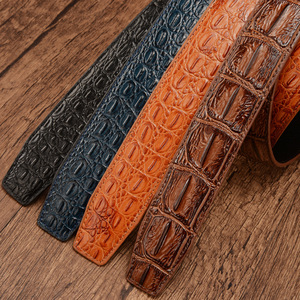 Cinture da Uomo alla Moda in Vera Pelle con Stampa Alligatore <span class=keywords><strong>Senza</strong></span> <span class=keywords><strong>Fibbia</strong></span> - Product Image 2
