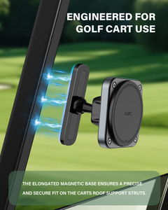Custom Logo 360 Degree Rotate Abs Magnetic Golf Cart Phone <strong>Holder</strong> Flexible Mini Mobile Gym Dual Magnetic Phone <strong>Holder</strong> for Gym - Product Image 2