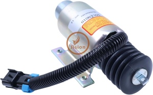 โซลินอยด์หยุดการจ่ายน้ำมันเชื้อเพลิงเครื่องยนต์ 10-01178-02 สำหรับชิ้นส่วนไฟฟ้าของเครื่องจักร โซลินอยด์วาล์วปิดเครื่องยนต์ 12V - Product Image 3