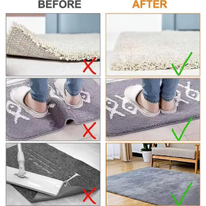 Autocollants antidérapants réutilisables et lavables pour tapis, patchs anti-bouclage, adhésifs de fixation pour tapis de sol, bande adhésive, patins d'angle - Product Image 6