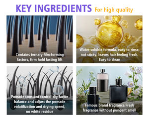 Cire colorante pour <span class=keywords><strong>cheveux</strong></span> bouclés à tenue forte, 100% biologique, étiquette personnalisée OEM, mate, unisexe, pour <span class=keywords><strong>cheveux</strong></span> gris, Joynna - Product Image 4