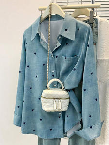 Camisa de manga larga de longitud media, diseño de estilo europeo y americano, otoño 2026 - Product Image 3