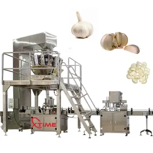 High Performance Automatic 10 Head Weighing Scale Quantitative Peel Garlic Dry Nut Candies Puffed Food Granule Filling Machine