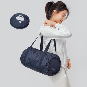 Sac de sport pliable de grande capacité Sac polochon de voyage pour week-end à fermeture éclair circulaire - Product Image 5