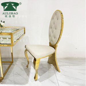 Hotel Luxury Gold Stainless Steel Frame Wholesale Wedding <b>Chairs</b> - Product Image 3
