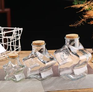 Frasco de Vidro para Armazenamento de Alimentos, Recipiente de Conserva em Forma de Estrela, Garrafa dos Desejos, Envio Rápido e Mais Barato para Açafrão - Product Image 3