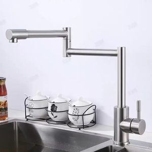 Robinet de <span class=keywords><strong>cuisine</strong></span> en acier inoxydable 304, mélangeur d'eau chaude et froide, robinet de lavabo de <span class=keywords><strong>cuisine</strong></span> pliable <span class=keywords><strong>brossé</strong></span> pour Hearth, mélangeur pliable - Product Image 3