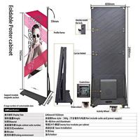 Écran d'affichage publicitaire LED numérique pliable Jode pour intérieur et extérieur, haute luminosité, P1.8, P2, P2.5