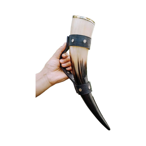 Nuevo Diseño Tallado de Cuerno Vikingo para Beber con Logotipo, Auténtico, Apto para Alimentos, Sin Fugas, Cuerno Vikingo Nórdico para Cerveza - Product Image 1