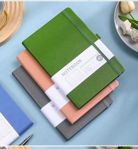 Hardcover Custom Promotional A5 Business Lined <b>Notebooks</b> PU Leather Logo Sewing Binding 192 Pages <b>Thick</b> Journal 5-7 Days - Product Image 5
