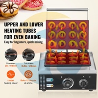 Machine Professionnelle Électrique à Gaufres Donuts 12 Trous, en Acier Inoxydable, pour Restaurants et Usage Domestique